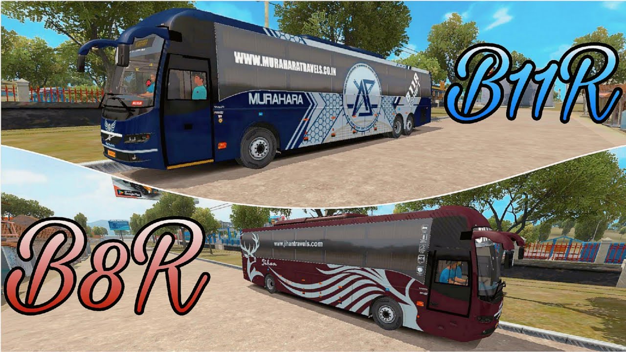 BUSSID में Volvo B11R और B8R Mod | Realistic Driving Experience!