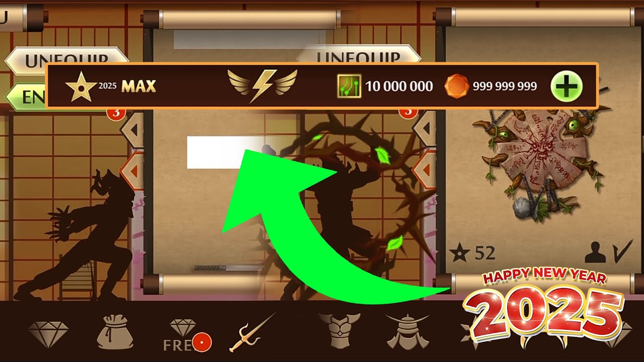 Cách mod Shadow Fight 2 (Level 2025, hidden items, full coins, gems, enchantments, items) mới 2025