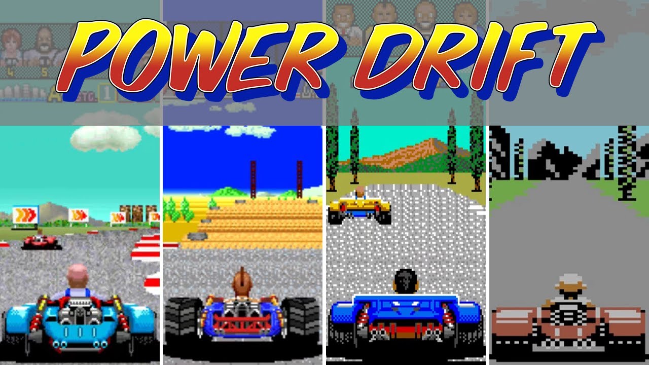 Power Drift -Versions Comparison- #109 #retrogaming #arcade #amiga #atarist #c64 #cpc #pce #saturn