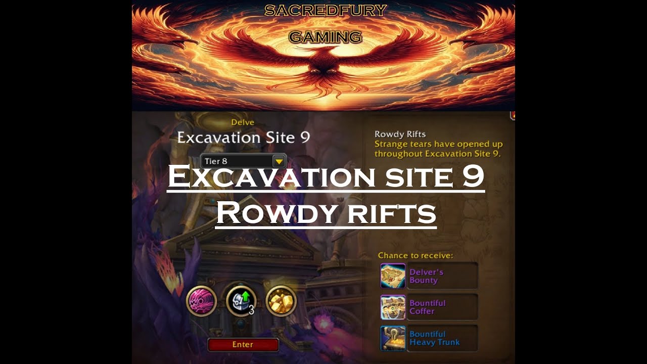 Excavation site 9 rowdy rifts tier 8 World of Warcraft Guardian Druid
