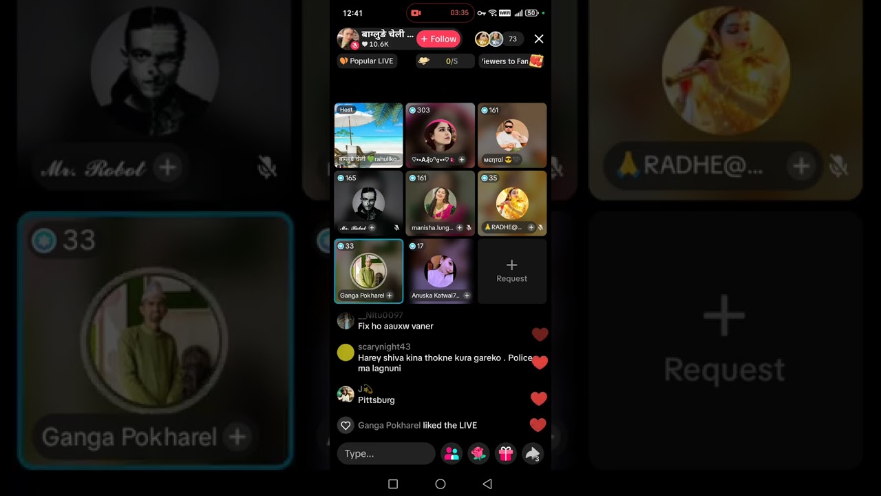 Mental ले आफ्नो कान्ड खोल्दै#tiktoklive 
