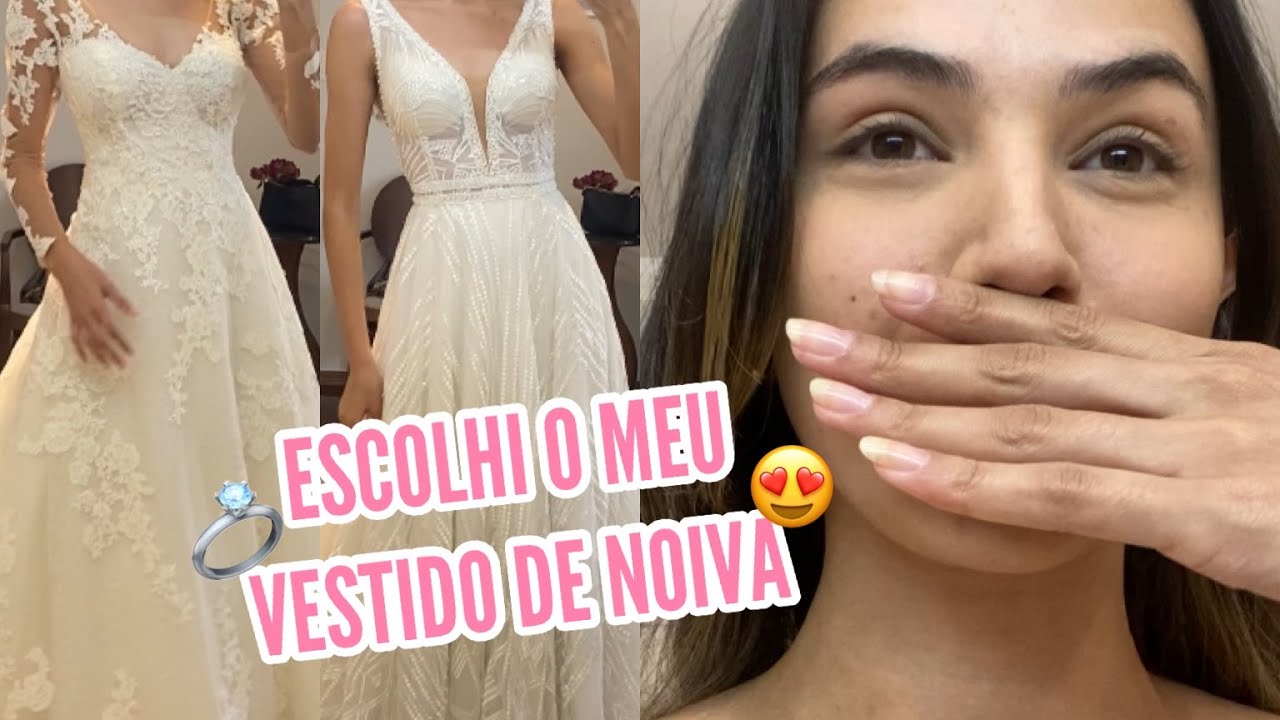 PROVANDO VESTIDOS DE NOIVA 😍💍 - Diário da noiva 02