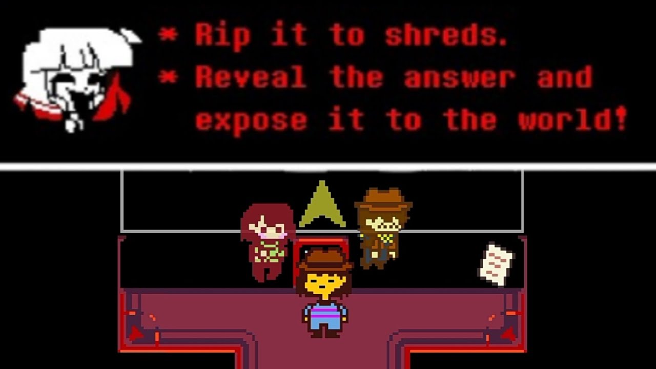 UNDERTALE RED & YELLOW 2.0 - Chara & Clover Talks about puzzles