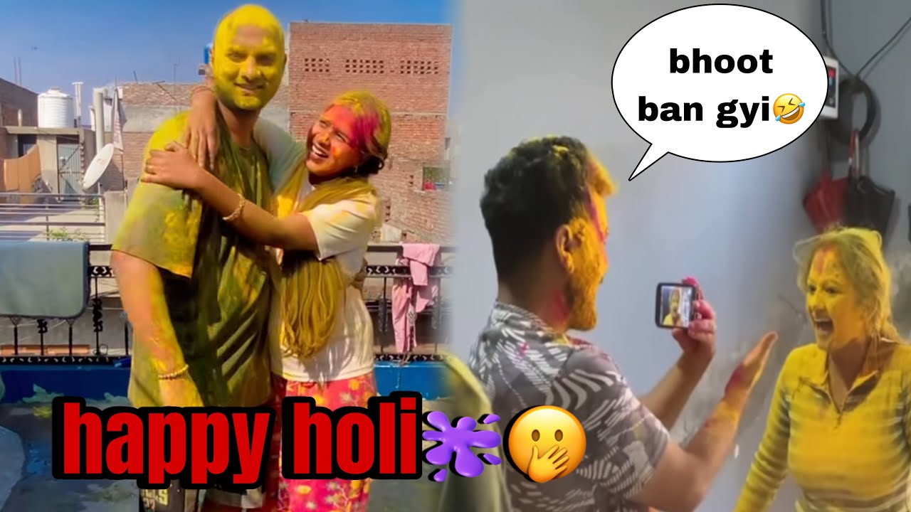 Happy Holi🫟 👹Bahut Mja Aya Tha _Memory 🫢// Kiyan Ne Dekha Chhoti Si gay 🐄// #youtube #viralvideo 
