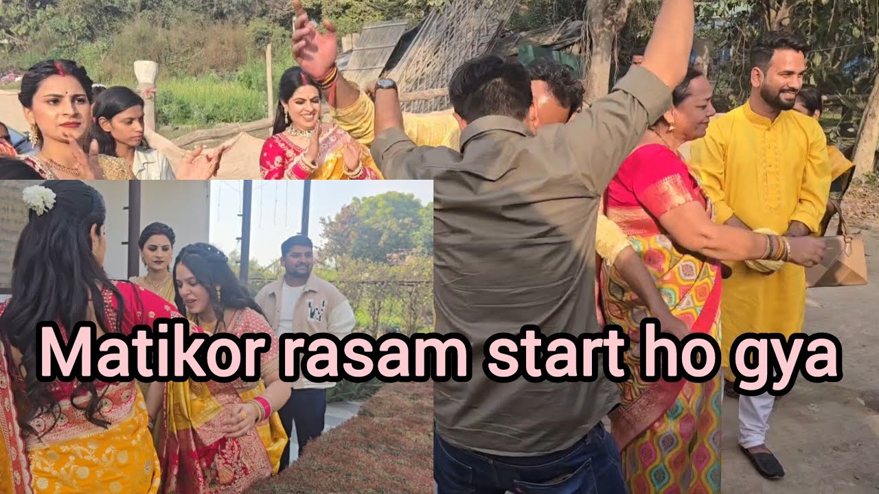Matikor ki rasam start ho gai 🥰 sabne bahut enjoy kia sabhi ne 🥰
