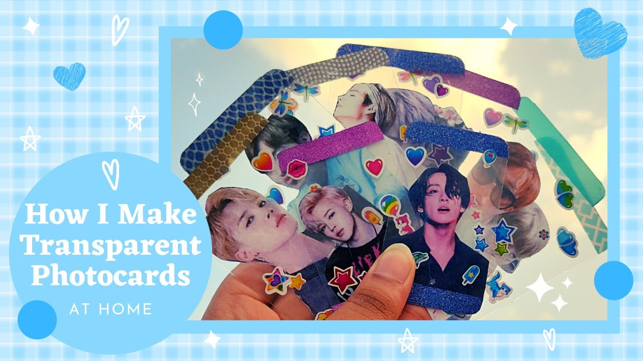 I Tried Making BTS Transparent Photocards At Home...