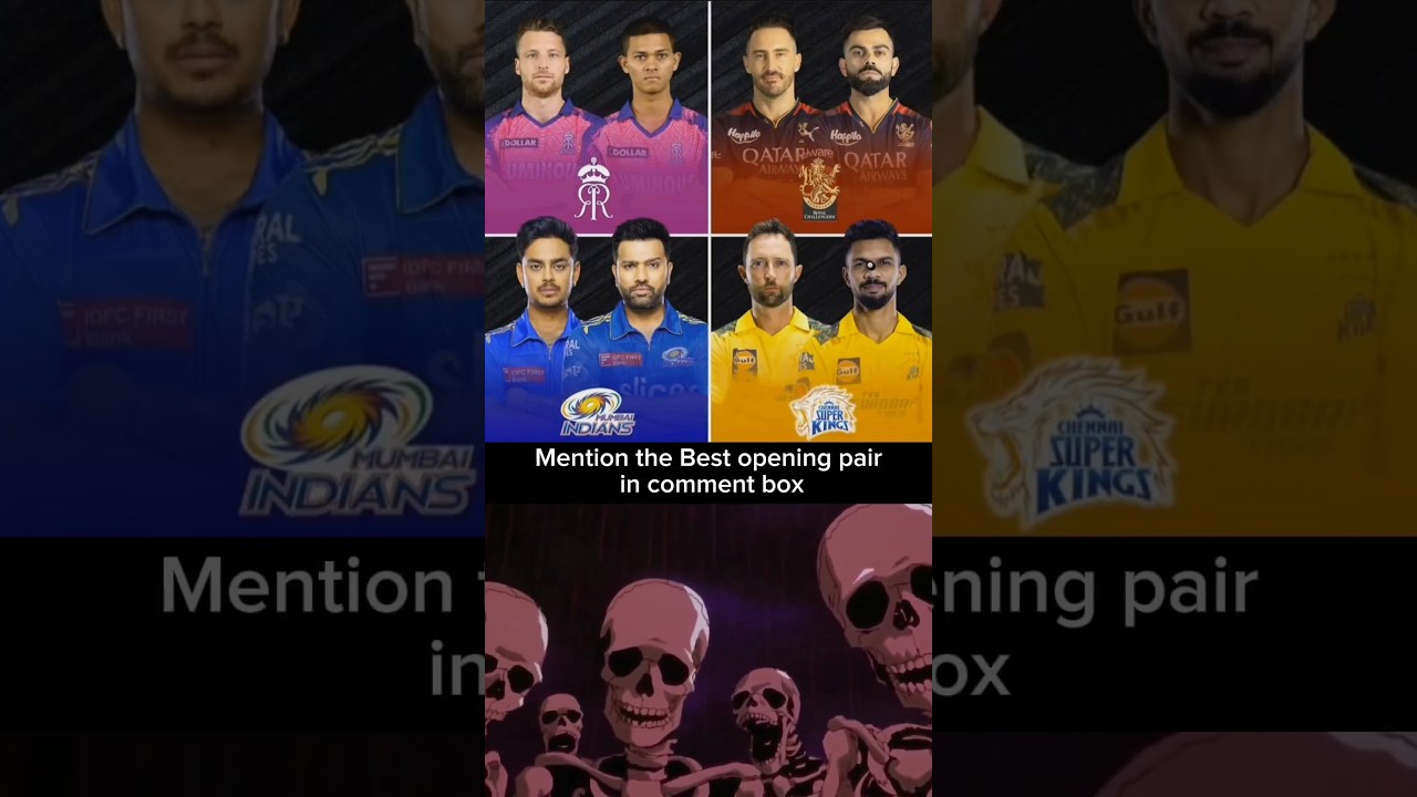 Mention the best opening pair on IPL 2024