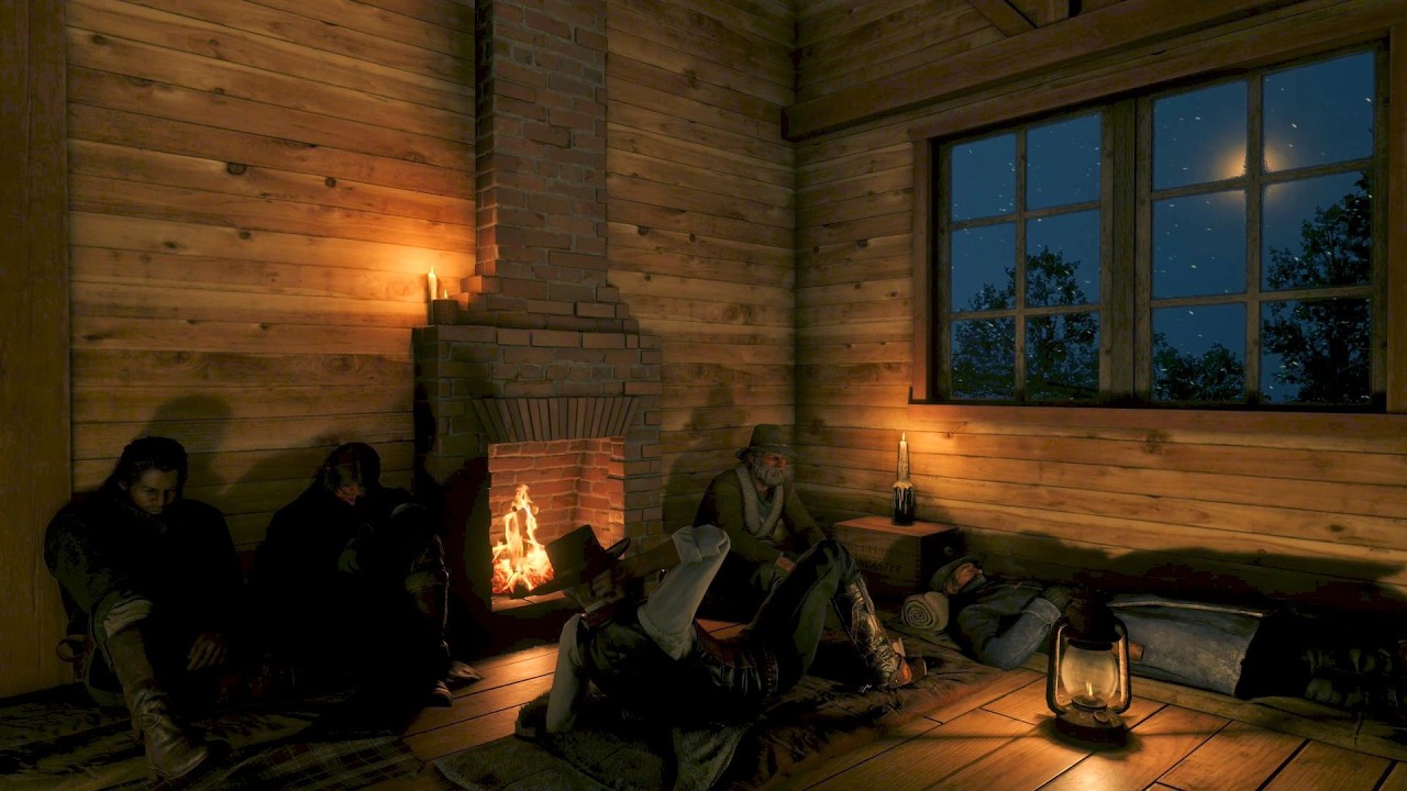 Arthur And His Crew Shelter From The Approaching Blizzard | RDR2 ASMR