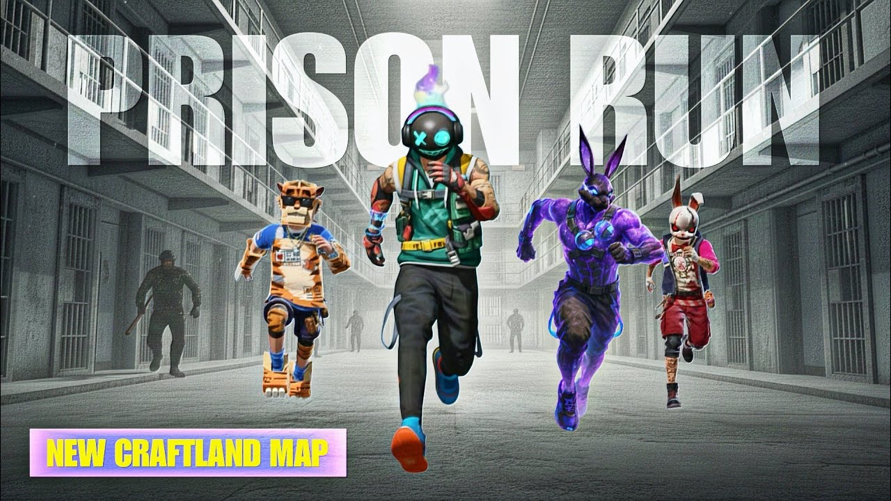Prison Escape in Freefire | New Craftland Map by SacSo