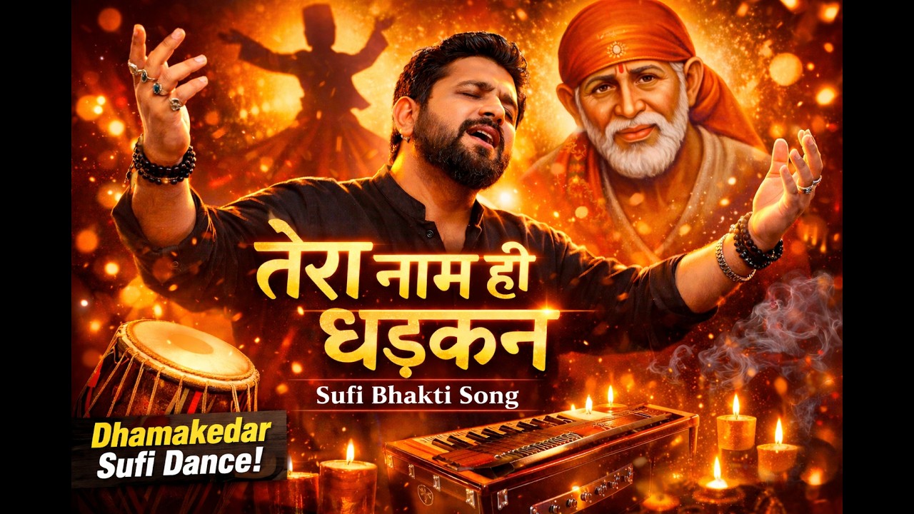 Sai Baba Sufi Bhakti Song 🙏 | तेरा नाम ही धड़कन | Powerful Devotional Music
