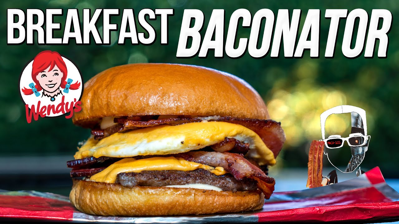 WE MADE WENDY'S BRAND NEW BREAKFAST BACONATOR - WORTH IT?! | SAM THE COOKING GUY 4K