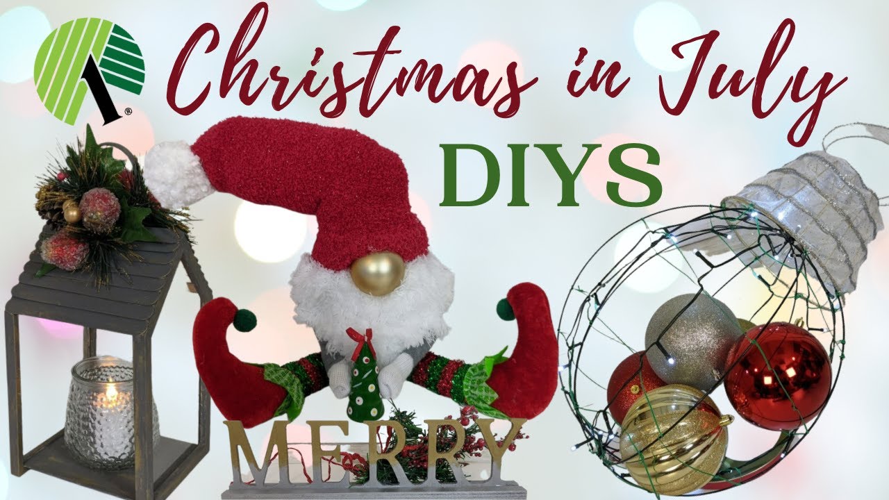 CHRISTMAS IN JULY DIYS | FUN & EASY CHRISTMAS DECOR YOU CAN CREATE ON A BUDGET WITH DT SUPPLIES