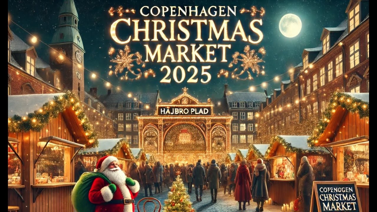 Copenhagen Christmas Market 🎅 H&oslash;jbro Plads, Denmark | Sunday, 24 November | 4K Walking Tour