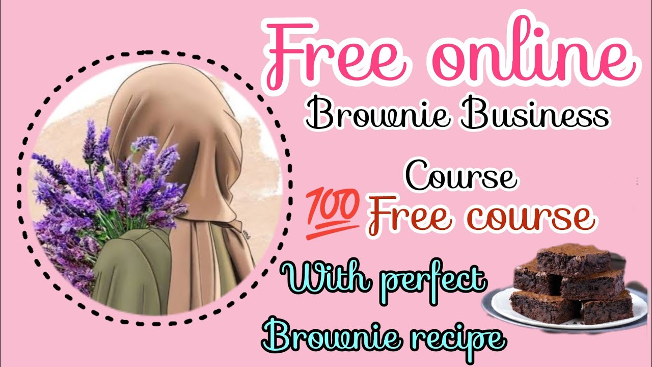 Brownie recipe 💯 Free online course/Free 💯 Baking course/no oven 