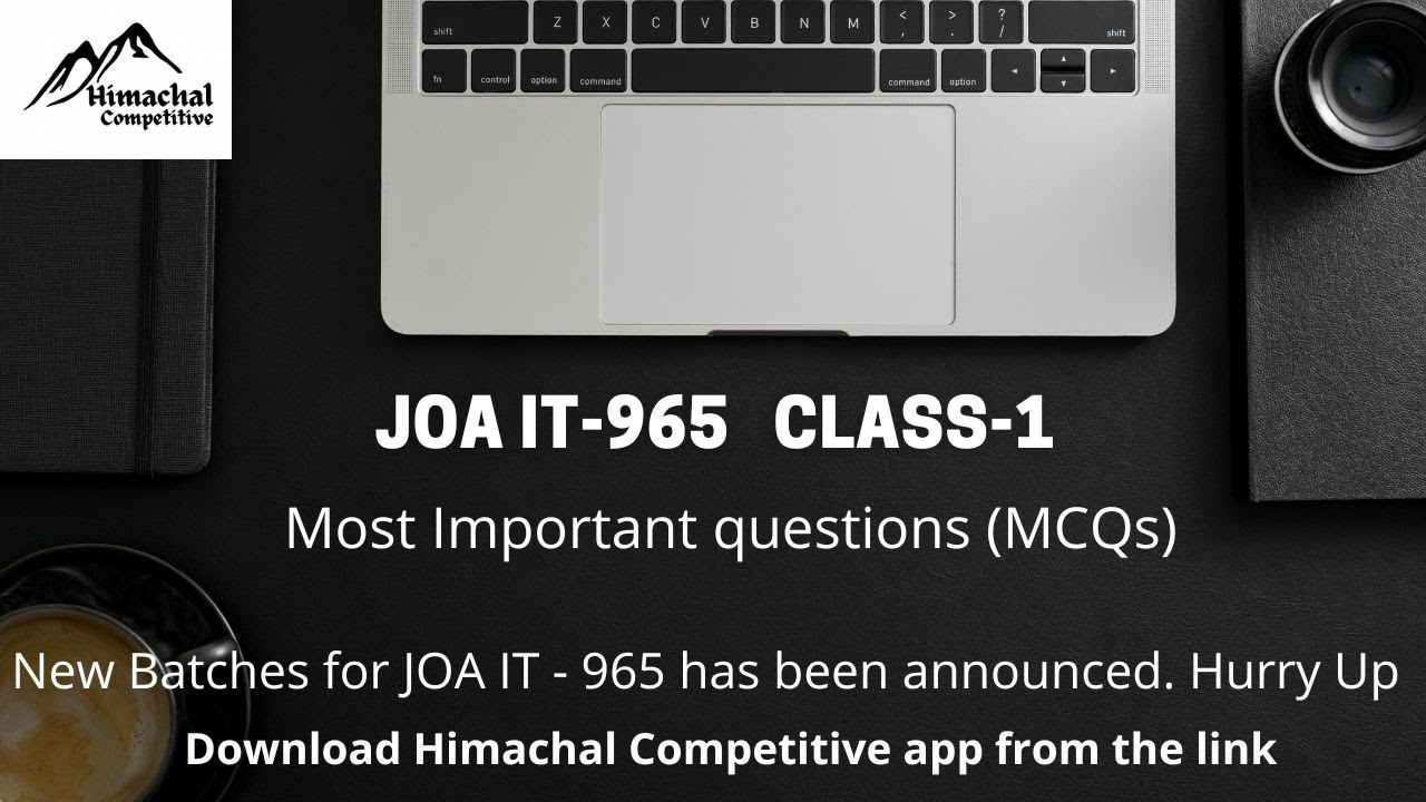 JOA IT 965 Class 1 || Most important question (MCQs)