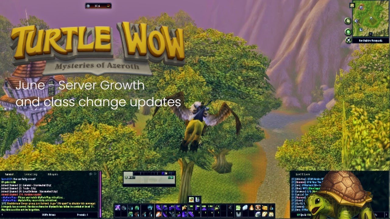 Turtle WoW - June - Server growth and update on class changes