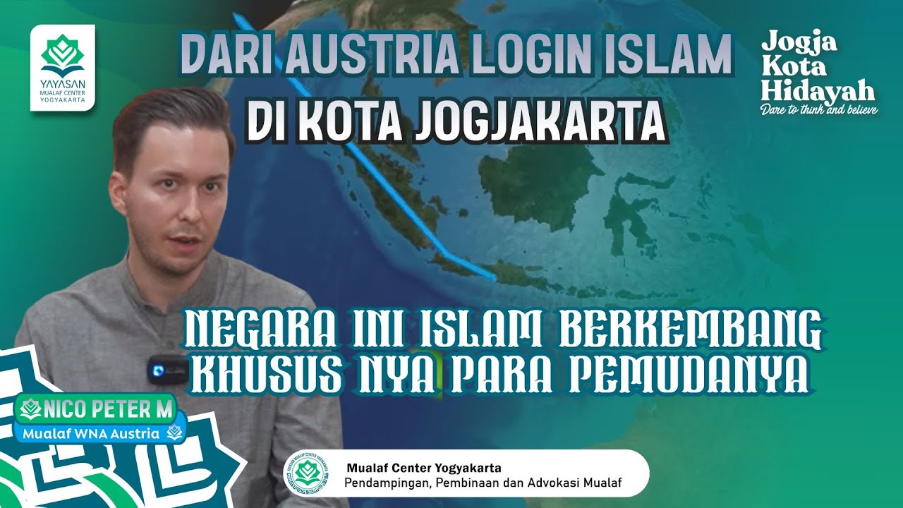 🔵 DARI AUSTRIA LOGIN ISLAM DI KOTA JOGJA | MUALAF CENTER YOGYAKARTA