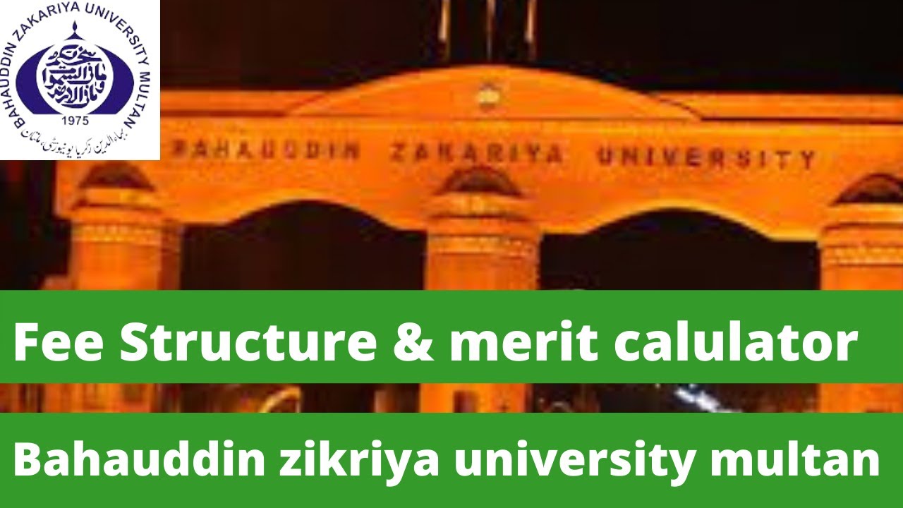 Fee Structure & merit calculator BZU Multan|| last date of apply online || Education with Ch