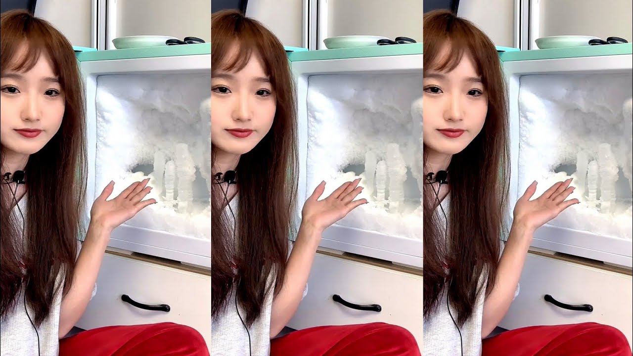 ASMR HARD ICE EATING / FREEZER FROST