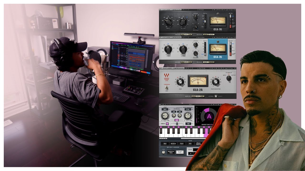 Voces de reggaetón estilo Rauw Alejandro: mi vocal chain con Waves