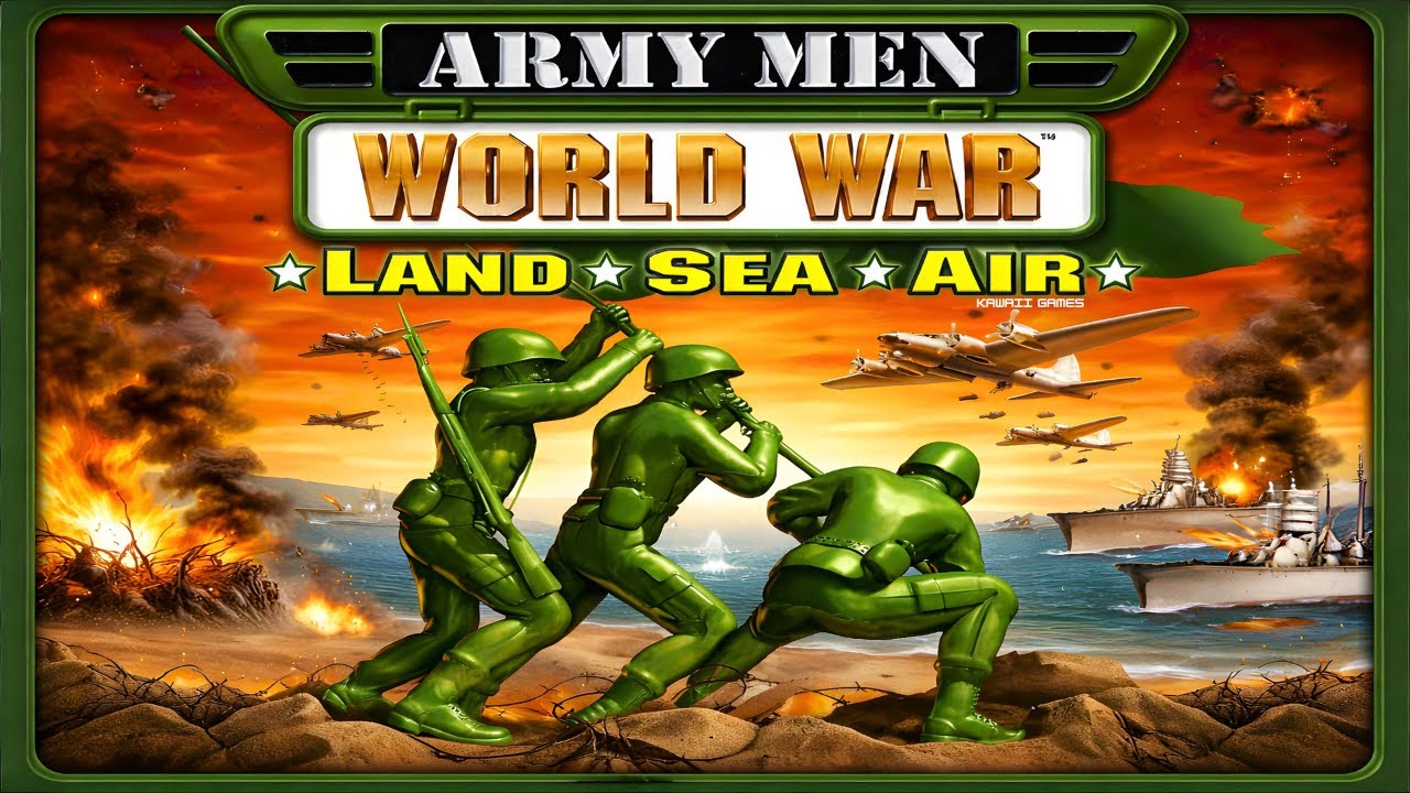 Army Men: World War - Land, Sea, Air | PS1 | 4K60ᶠᵖˢ UHD🔴 | Longplay Gameplay Walkthrough FULL GAME