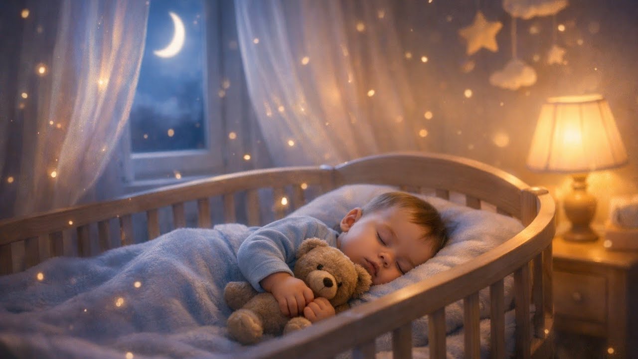 Moonlight In Tiny Hands 🌙 | Baby Dreamland &ndash; Gentle Sleep Music Box Lullaby