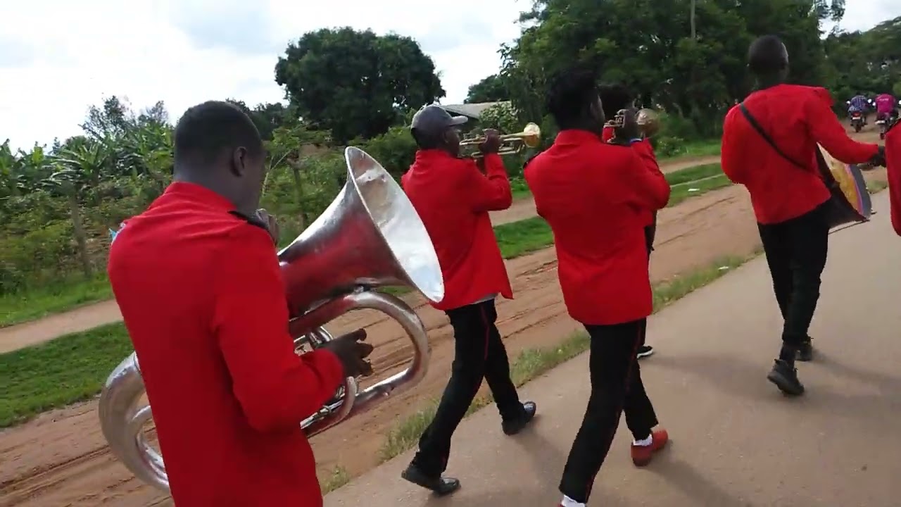 #Luweero Schools Band on the streets of Luweero Gulu High Way