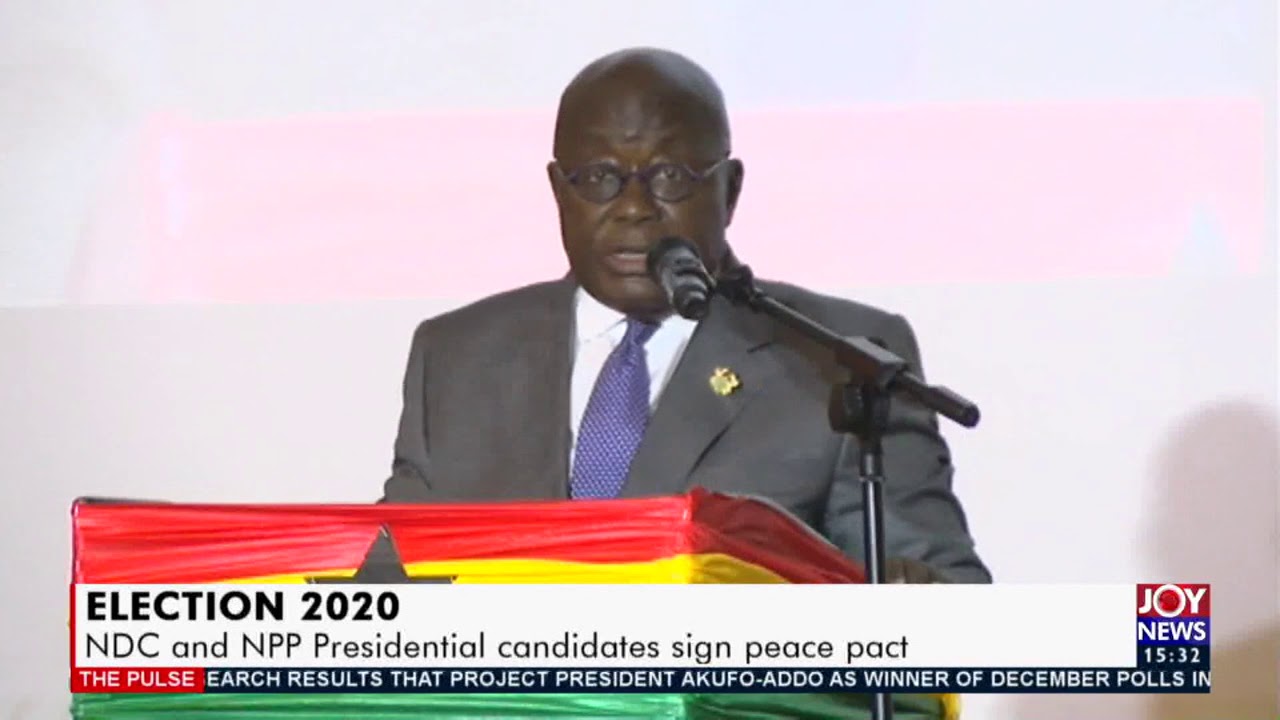 John Mahama and Akufo-Addo sign peace pact  - The Pulse on Joy News (4-12-20)