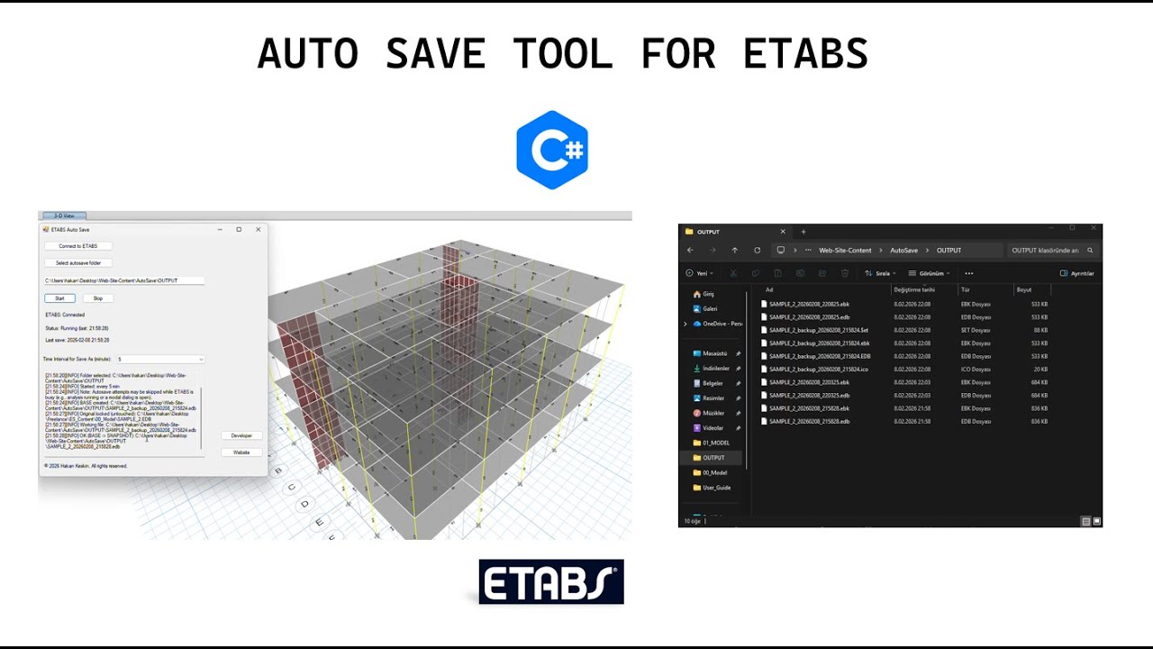Auto Save Tool for ETABS