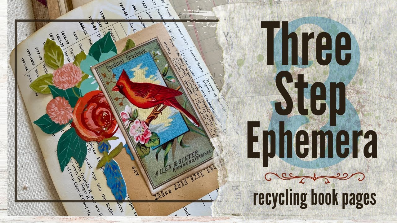 Recycling Book Pages into Ephemera | My Simple Decorating Formula