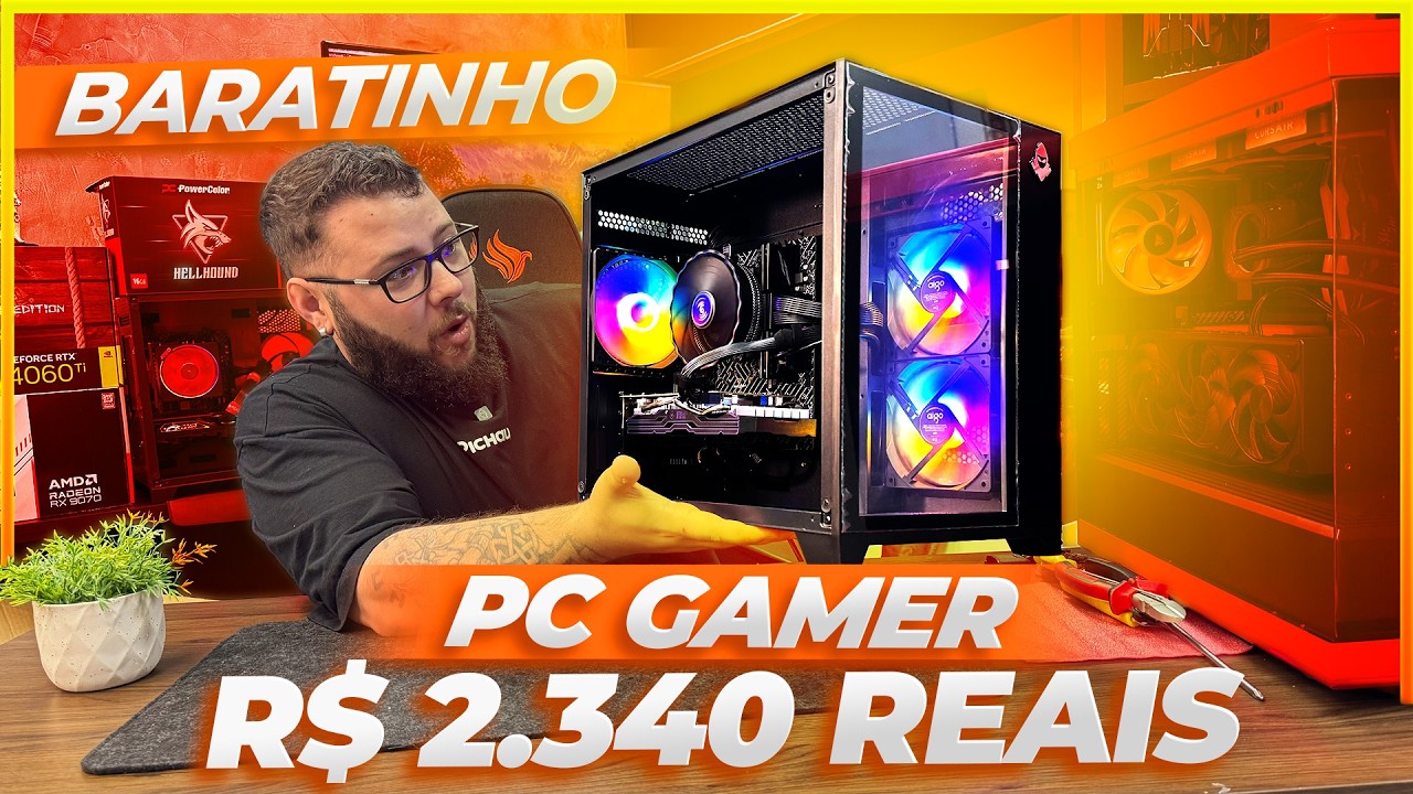 &laquo; COMO MONTAR um PC GAMER &raquo; At&eacute; 2.500,00 Reais... Montagem Completa Warzone, GTA V, CS2, MinecrafT..