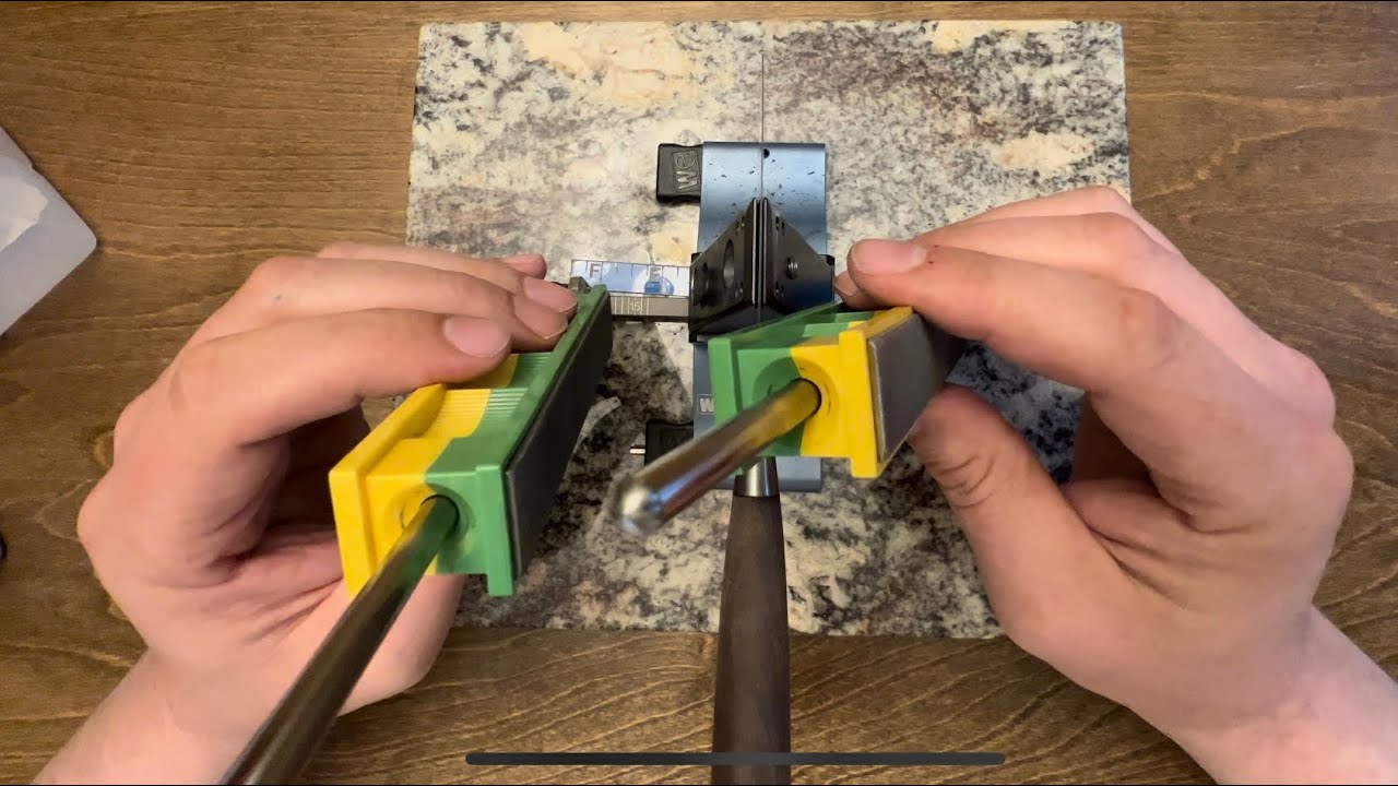 How I sharpen my kitchen knives using the Wicked Edge