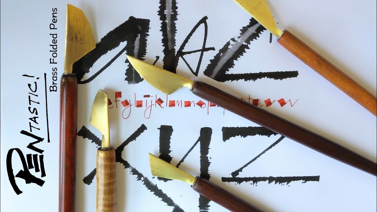 PENtastic Brass Folded Pens