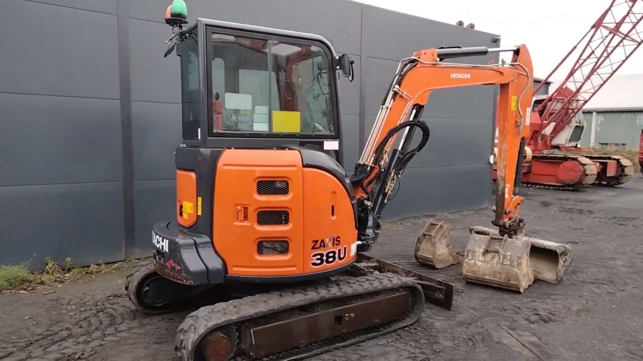 Hitachi ZX38U 5A CLR, bj 2018, 3 492 uur
