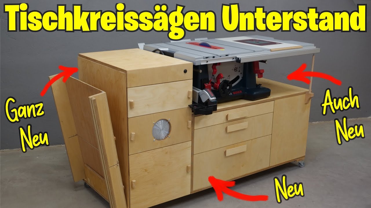 Tischkreissägen Unterschrank 2.0 (mit integrierter...