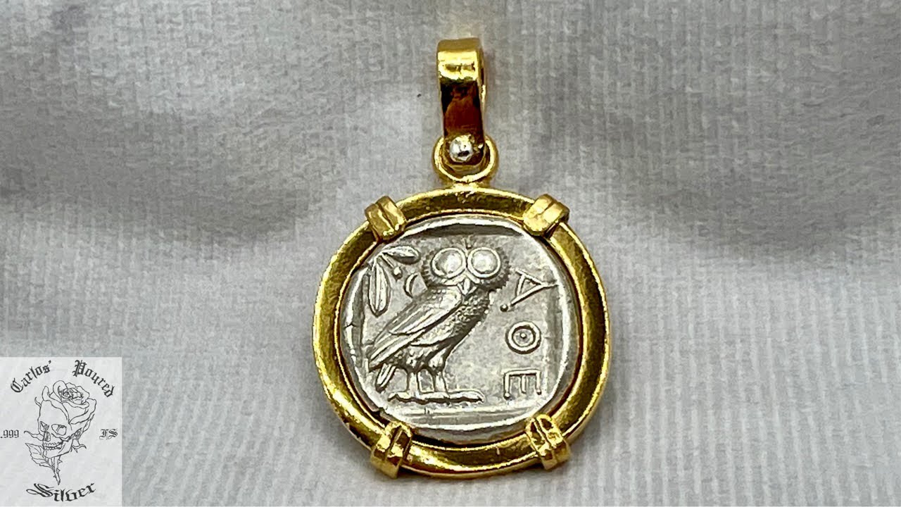 Making My Ancient Coin Into A 24k Gold Pendant [How To]