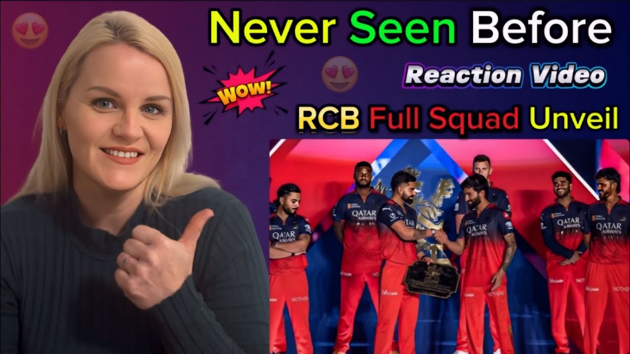 RCB full Squad Unveil | Virat Kholi | RCB New Caption | Reaction Video💥