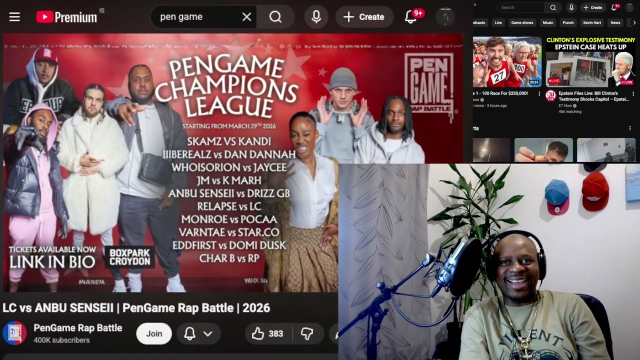 Pen Game Battle Rap reaction