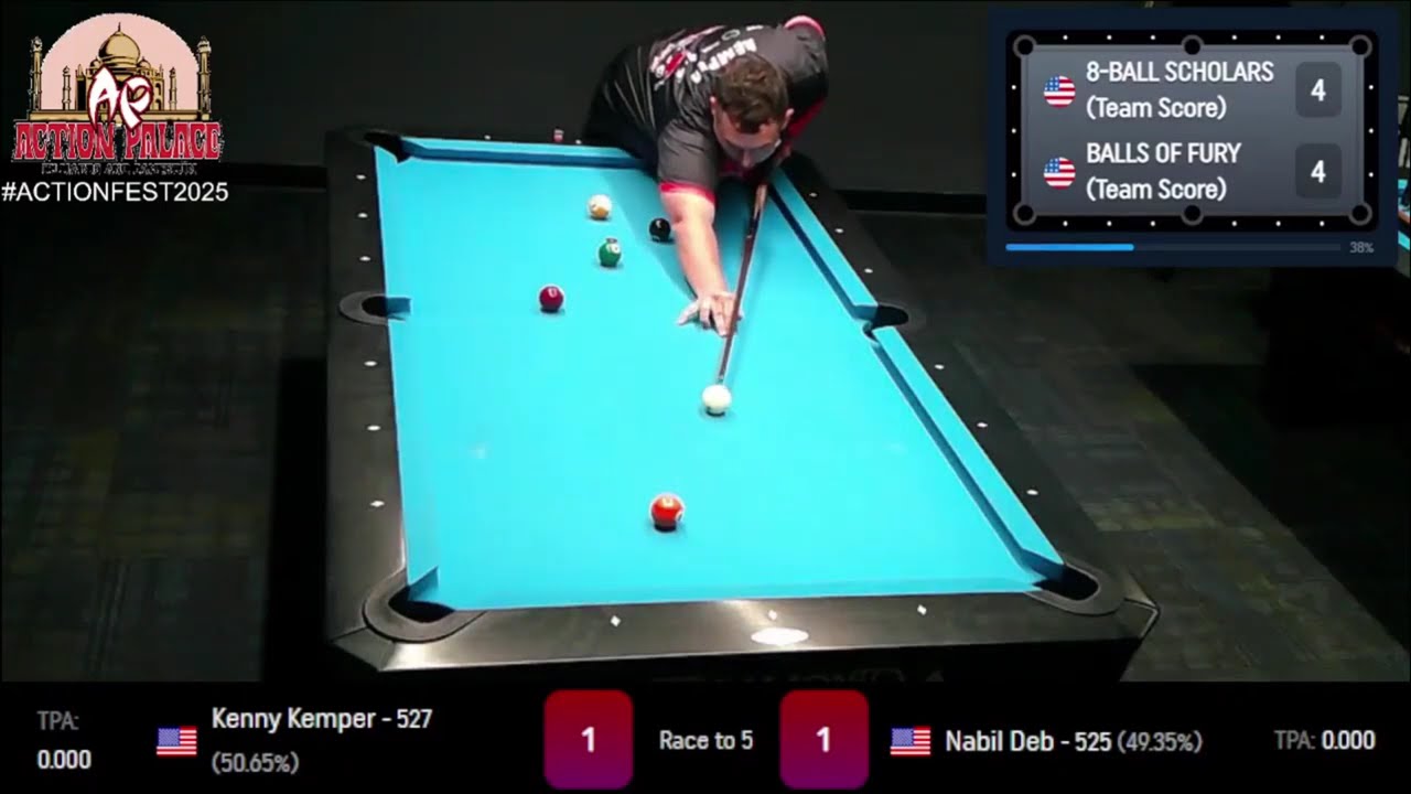 Match 9 | Kenny Kemper vs Nabil Deb | August 2025 Action Palace Amateur Team Cup