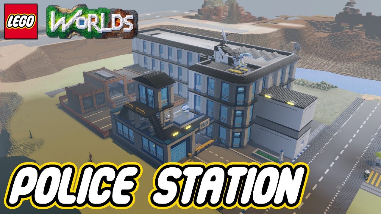 Lego Worlds | Lego City Part 1 | Custom Police Station!