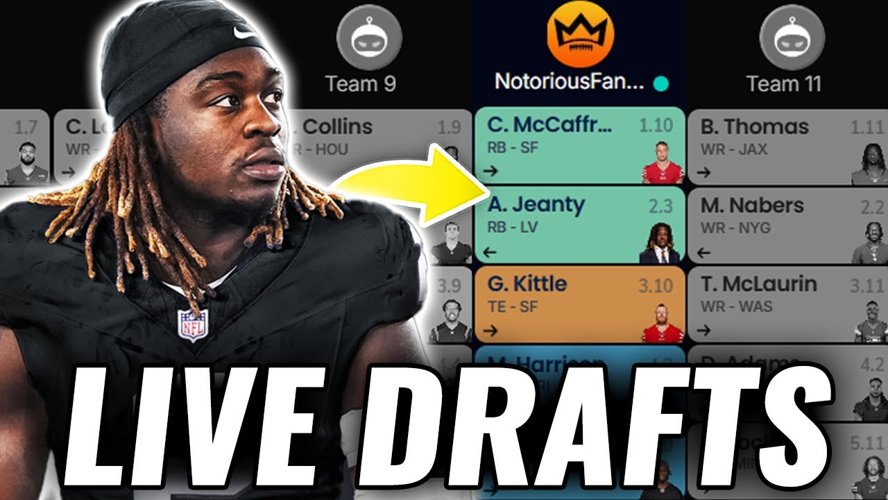 A LIVE 2025 Fantasy Football Draft