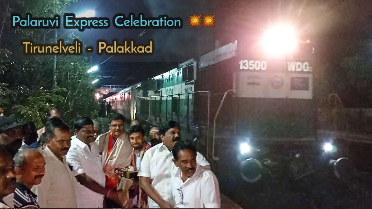16791 / Palaruvi Express got stoppage at Pavoorchatram - Kila Kadaiyam - After Covid lockdown