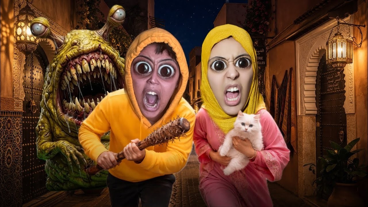 وحش 👹 في درب ام هدى مصيبة😱