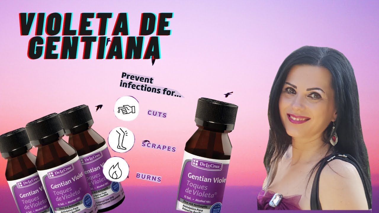 VIOLETA DE GENCIANA con AGUA pelo oscuro