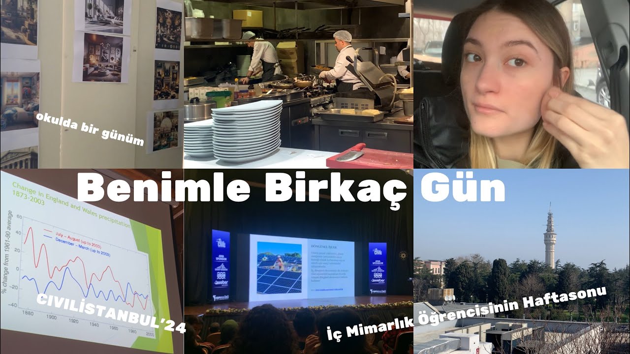 İç Mimarlık Öğrencisi Olarak Benimle Birkaç Gün | Okulda günüm nasıl geçiyor, ödevler, etkinlikler