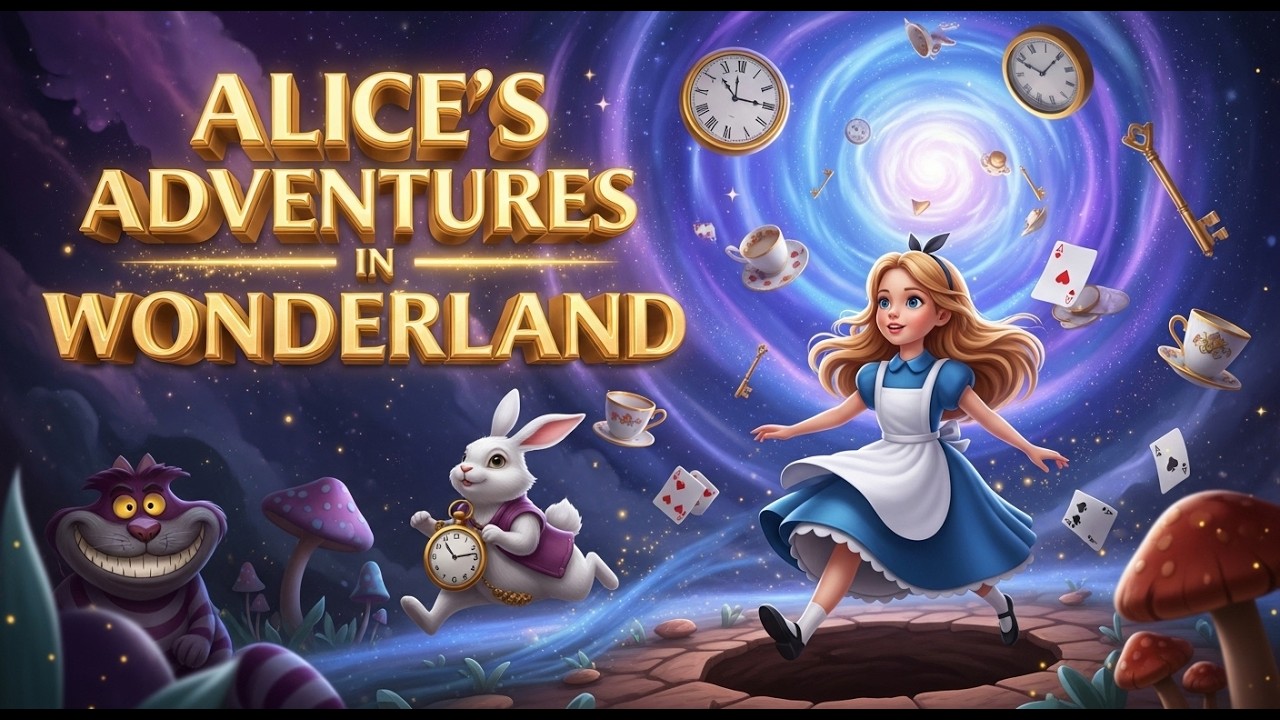 Sleep Story For adults | Bed Time Story | Alice in Wonderland 5 Chapters