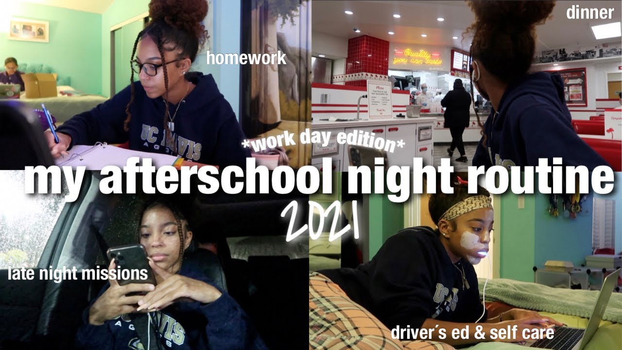 my *productive* afterschool/night routine 2021 | kamiryn nekhi