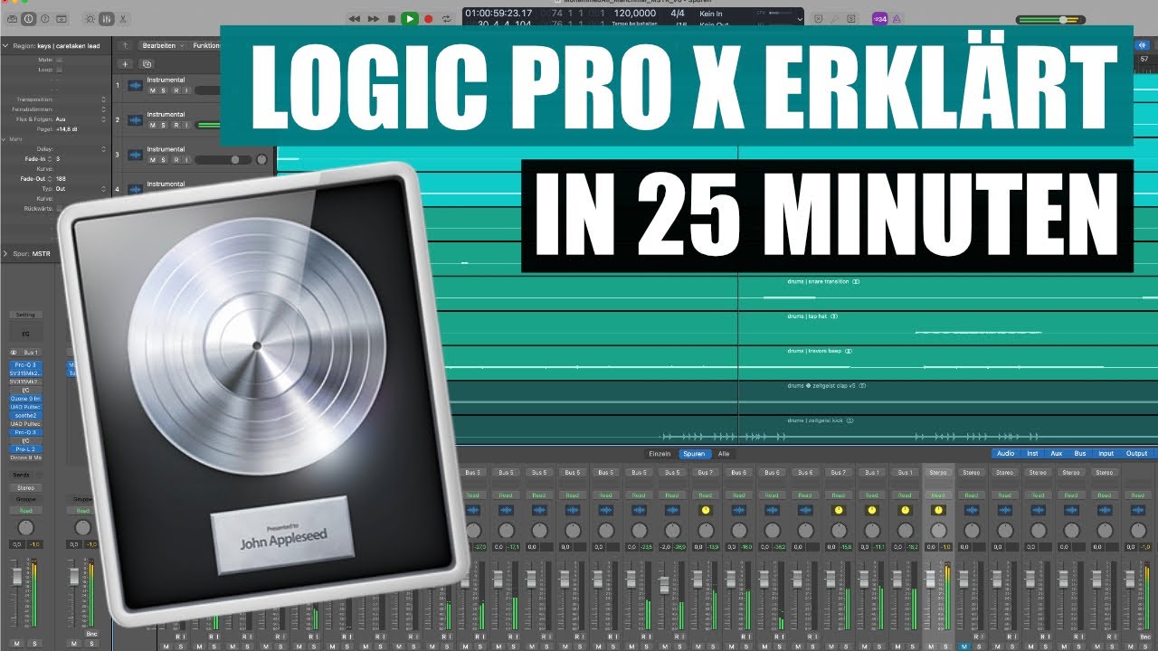 Logic Pro X in 25 Minuten komplett erklärt! | abmischen-lernen.de