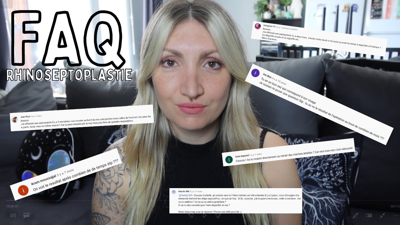 FAQ RHINOPLASTIE/SEPTOPLASTIE | Part 2 - Post opératoire, je réponds à vos questions 👃