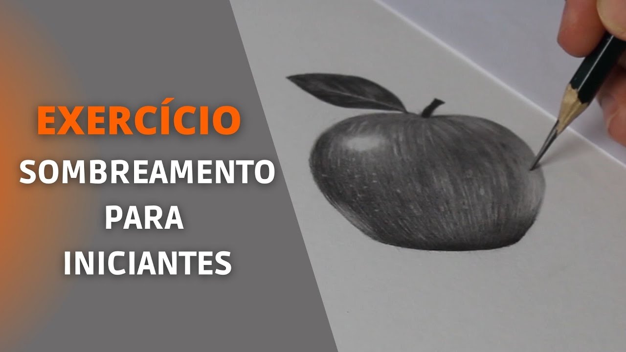 Sombreamento realista para iniciantes |  Desenhando uma maçã